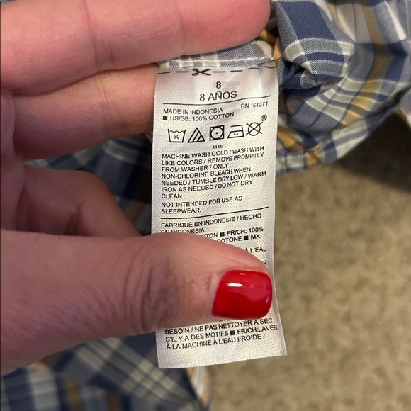 NWT Janie & Jack Plaid Shirt, 8 - Picture 7 of 8